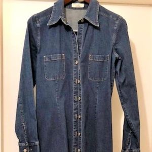 Eddie Bauer maxi denim dress